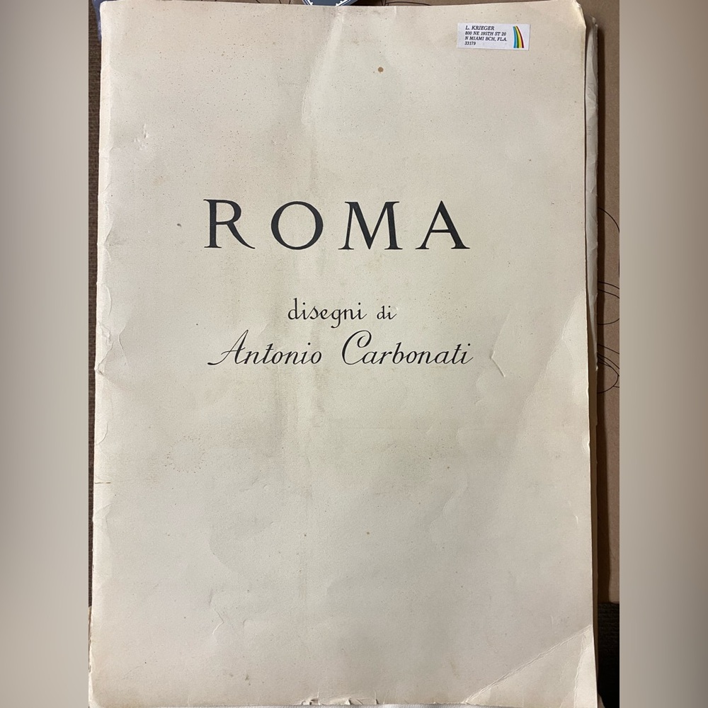 ROMA - Disegni di Antonio Carbonati
Carbonati, Antonio